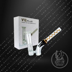 Pipa Borosilicato | V12 Plus | Twisty Glass Blunt Bubbler Kit