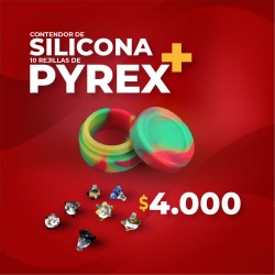 Promo | Contenedor de Silicona + 10 Rejillas Pyrex