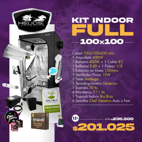 Kit Indoor Helios | Completo | 100 x 100