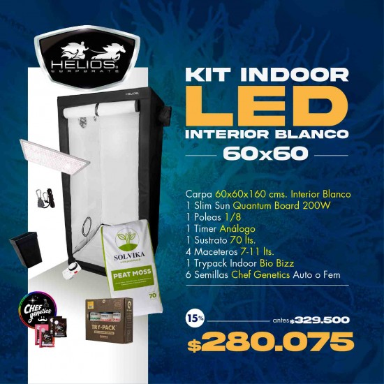 Kit Indoor Helios | Led | Interior Blanco | 60 x 60